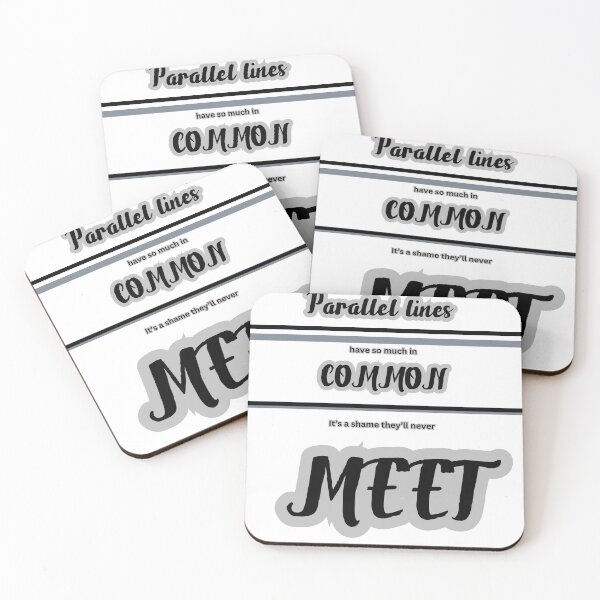Item preview, Parallel Lines – A Funny Math Pun T-Shirt designed and sold by LovelY PrintS.