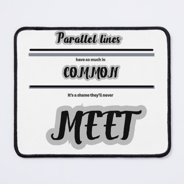 Item preview, Parallel Lines – A Funny Math Pun T-Shirt designed and sold by LovelY PrintS.
