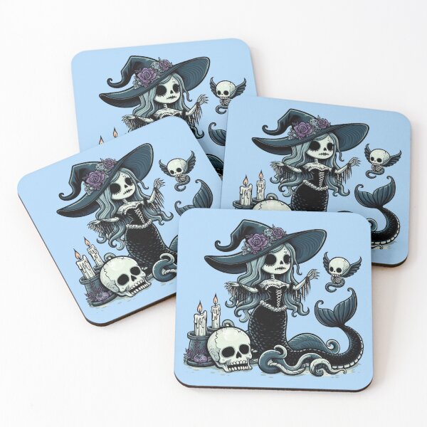 Item preview, Skeleton Witch Mermaid designed and sold by DarkWitch03.