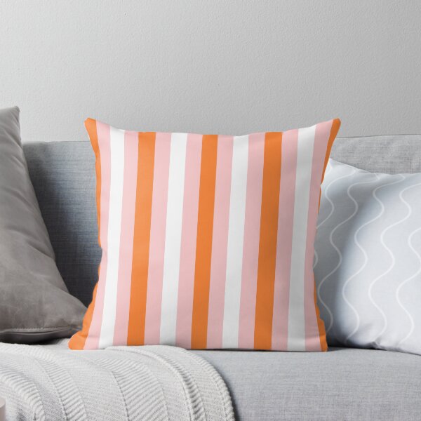 Item preview, Orange, Pink and White Stripes designed and sold by OneThreeSix.
