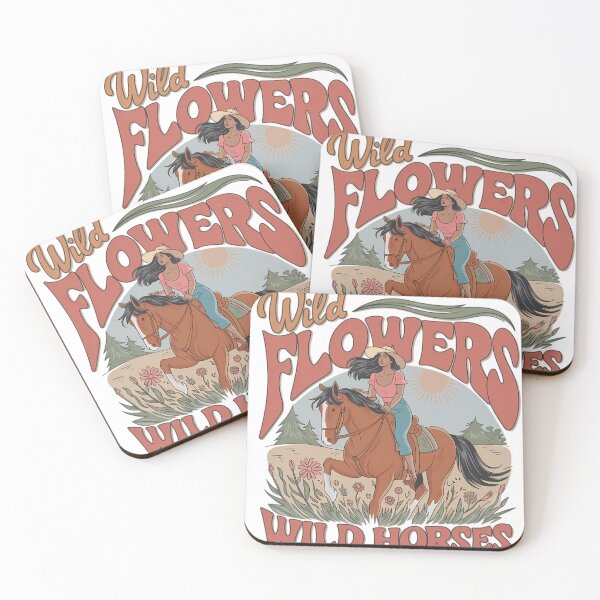 Item preview, Wild Flowers & Wild Horses - Western Cowgirl Adventure Design designed and sold by Charlietule.
