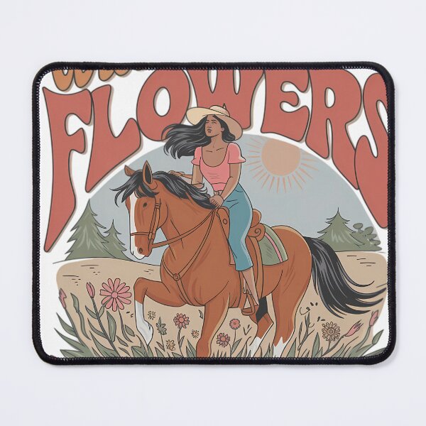 Item preview, Wild Flowers & Wild Horses - Western Cowgirl Adventure Design designed and sold by Charlietule.