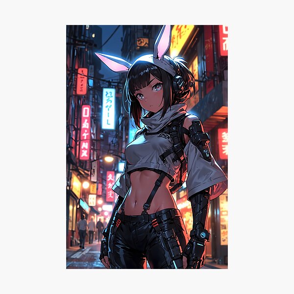 Item preview, Anime girl techwear designed and sold by disturbedrod.