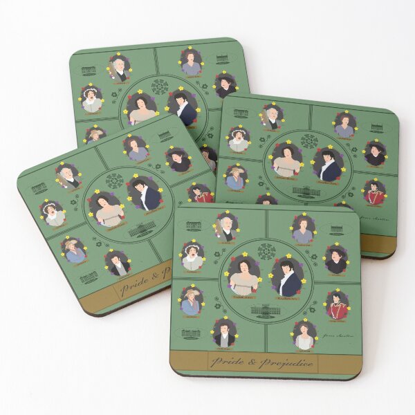 Item preview, Pride and Prejudice, Characters and Locations designed and sold by SurfingSpectrum.