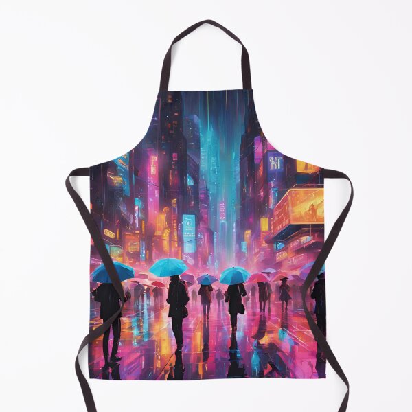 Item preview, Holographic Dreams | AI-Generated Cyberpunk Metropolis designed and sold by Eman Abou Ghazy.