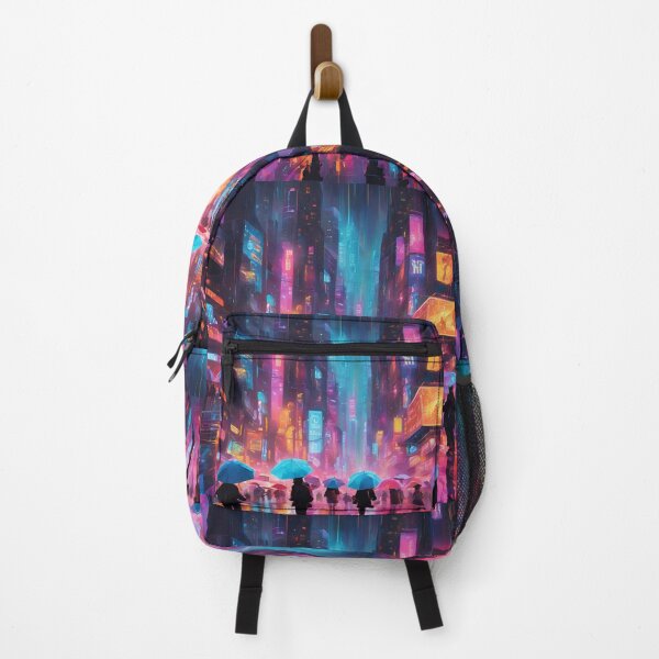 Item preview, Holographic Dreams | AI-Generated Cyberpunk Metropolis designed and sold by Eman Abou Ghazy.