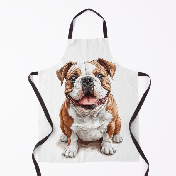 Item preview, Adorable English Bulldog - Realistic Dog Art 1 designed and sold by SteadyRolling.