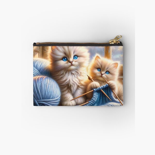 Item preview, Cute Knitting Cats designed and sold by m-y-A-I-A-R-T-.