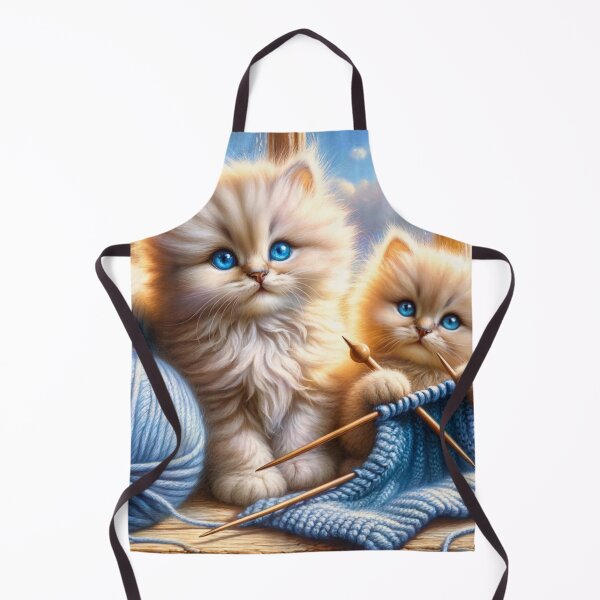 Item preview, Cute Knitting Cats designed and sold by M-Y-A-R-T-.