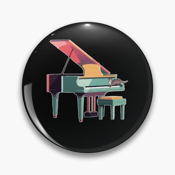 Item preview, Cute Grand Piano Player Month Otter Pianist Musician Animal designed and sold by Dressed For  Duty.