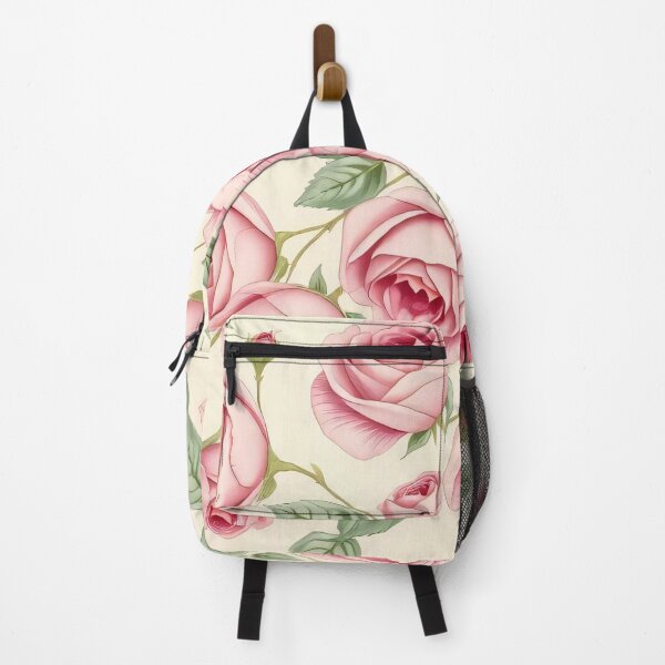 Item preview, Vintage Pink Roses – Elegant Floral Pattern Wall Art designed and sold by FoisonDesigns.