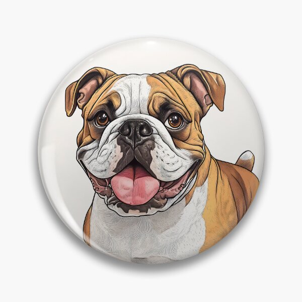 Item preview, Adorable English Bulldog - Realistic Dog Art 2 designed and sold by SteadyRolling.