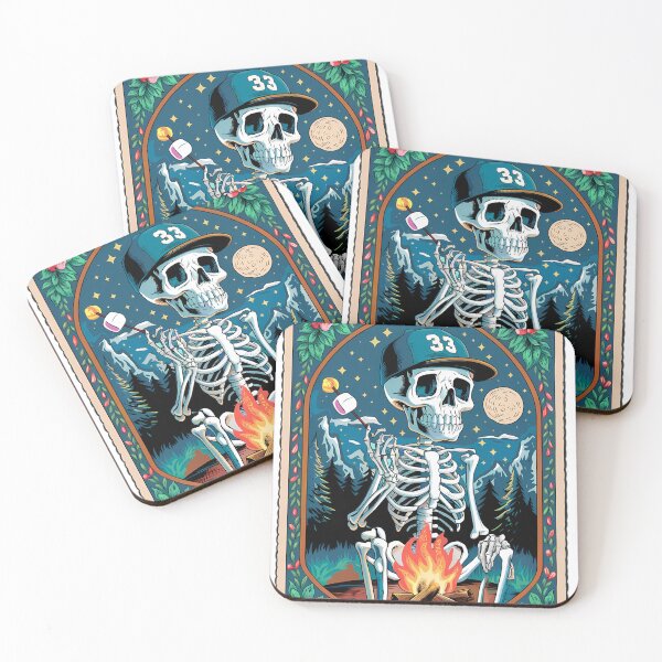 Item preview, The Happy Camper - Funny Skeleton Camping Design designed and sold by Charlietule.