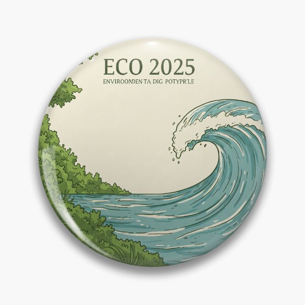 Item preview, "ECO 2025 Nature Art Sticker - Sustainable Ocean Forest Print" designed and sold by ethnicdigital.