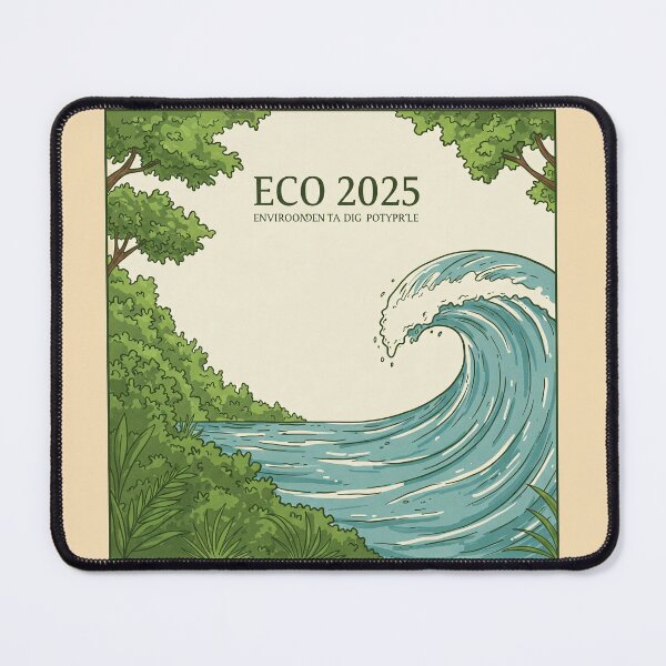 Item preview, "ECO 2025 Nature Art Sticker - Sustainable Ocean Forest Print" designed and sold by ethnicdigital.