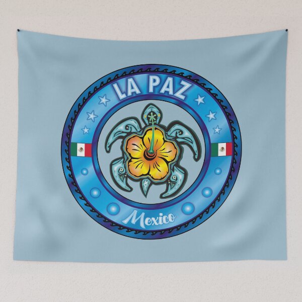 Item preview, La Paz Mexico sea turtle hibiscus designed and sold by studioss76.