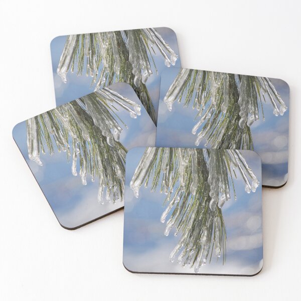Item preview, Ice on Pine Needles designed and sold by CreativeSoup.
