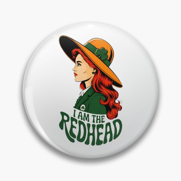 Item preview, I Am the Redhead, Irish Pride, Fiery Spirit And St. Patrick’s Day Elegance designed and sold by elynne9.