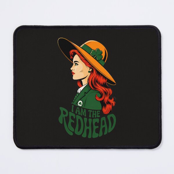 Item preview, I Am the Redhead, Irish Pride, Fiery Spirit And St. Patrick’s Day Elegance designed and sold by elynne9.