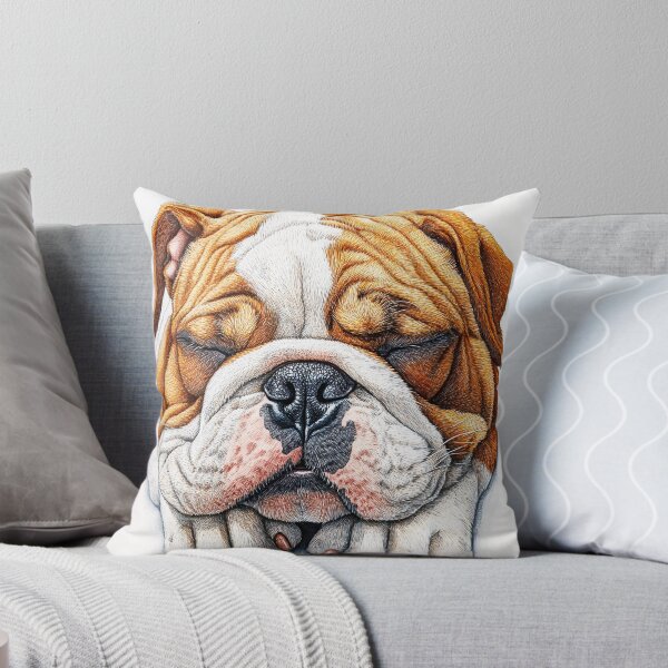 Item preview, Sleeping English Bulldog - Realistic Pet Art designed and sold by SteadyRolling.