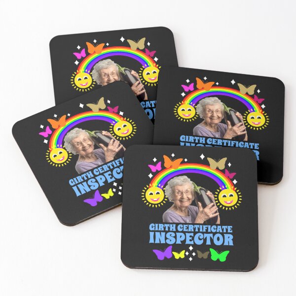 Item preview, Girth Certificate Inspector Embarrassing Vacation Swap designed and sold by RockFireMerch.