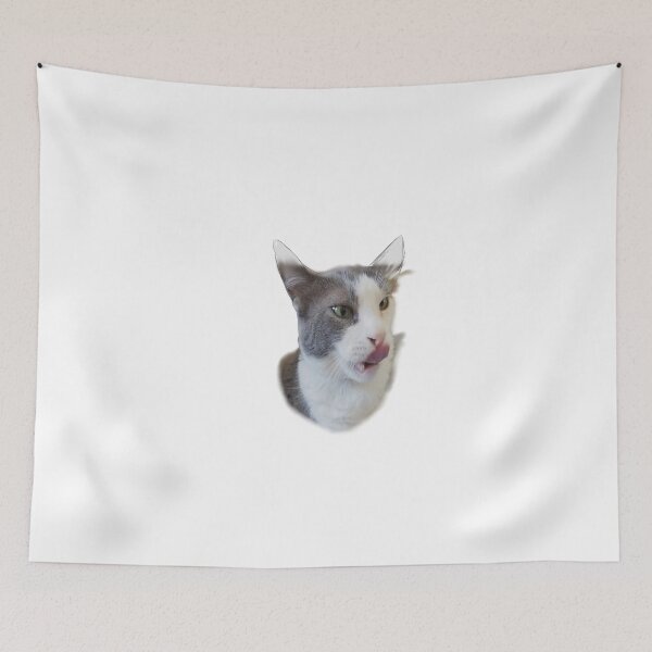 Item preview, cat half sketch and tongue out designed and sold by Kalhanne.