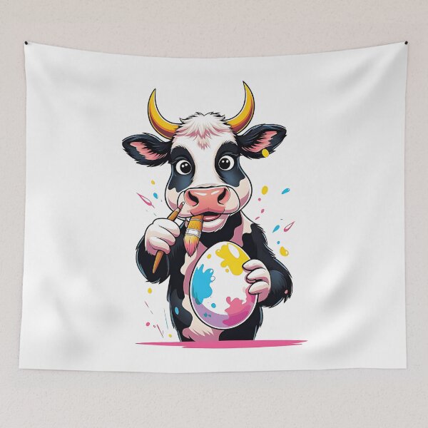 Item preview, Cow Easter - Cute Farm Animal Design for Easter Lovers designed and sold by DomTeesHaven.