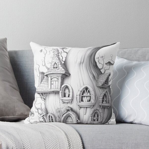 Item preview, Magical Pumpkin House #5 Coloring Page Pattern  designed and sold by DavidColoring.