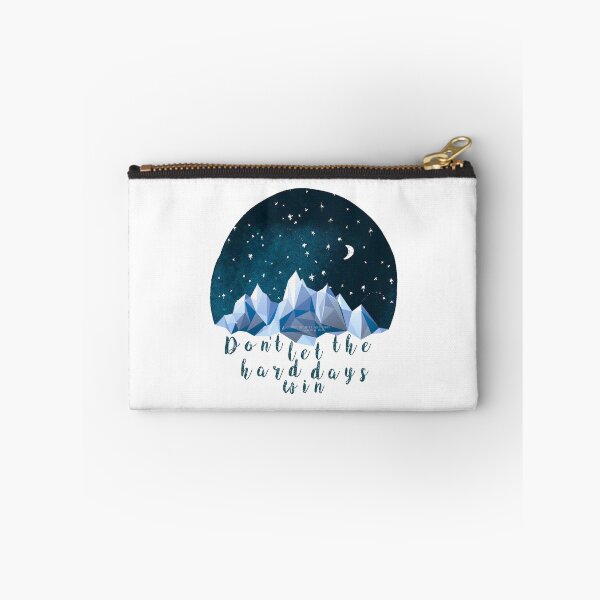 Item preview, DON'T LET THE HARD DAYS WIN (geometric watercolor) designed and sold by thatbookgal.