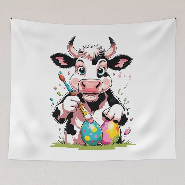 Item preview, Cow Easter - Cute Farm Animal Design for Easter Lovers designed and sold by DomTeesHaven.