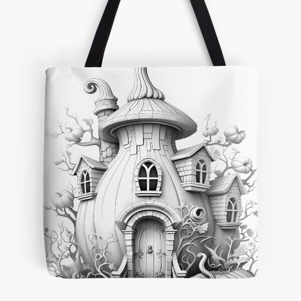 Item preview, Magical Pumpkin House #8 Coloring Page Pattern  designed and sold by DavidColoring.