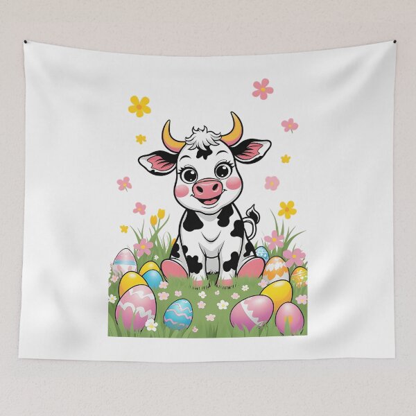 Item preview, Cow Easter - Cute Farm Animal Design for Easter Lovers designed and sold by DomTeesHaven.