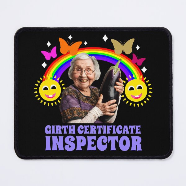 Item preview, Rude Bachelor Party Girth Certificate designed and sold by RockFireMerch.