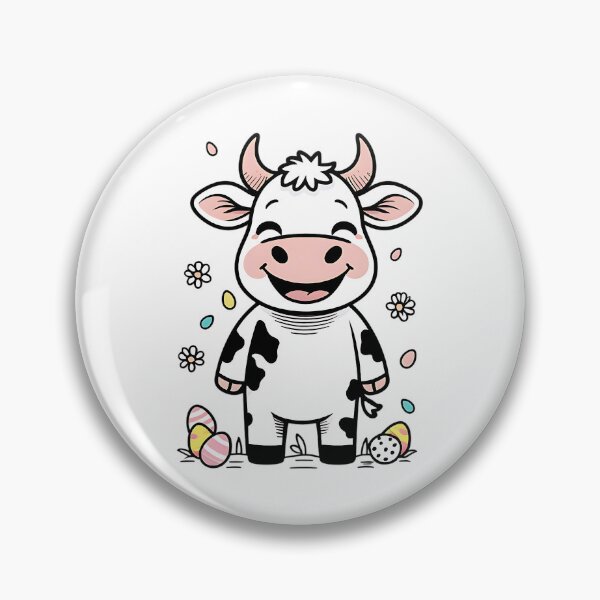 Item preview, Cute Happy Easter Cow designed and sold by DomTeesHaven.