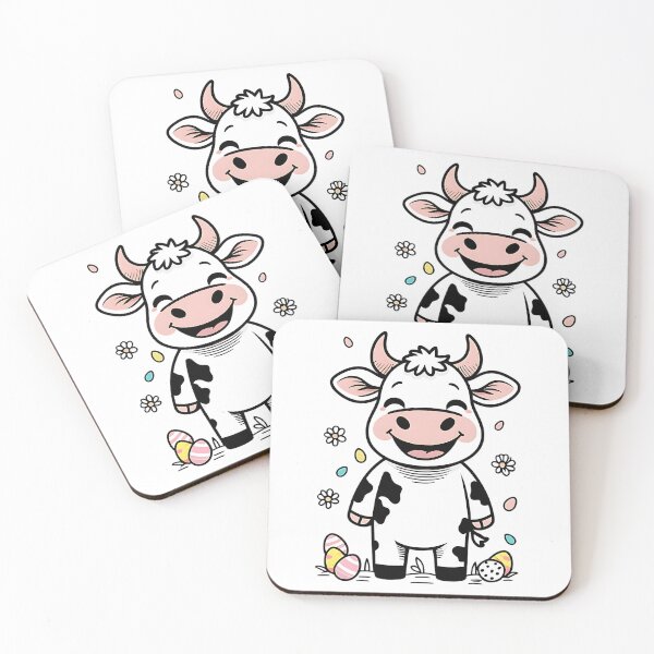 Item preview, Cute Happy Easter Cow designed and sold by DomTeesHaven.