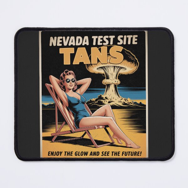 Item preview, Nevada Test Site Tans: Tomorrow's Tan Today! | Parody Ad | Retro Vintage Design designed and sold by 3MillsDesign.