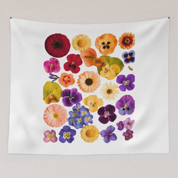 Item preview, Colorful Pressed Flowers – Dense Botanical Floral Aesthetic designed and sold by JohnnyP-Store.