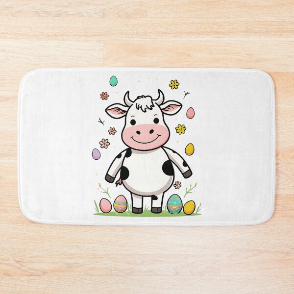 Item preview, Happy Easter Cow With Easter Eggs designed and sold by DomTeesHaven.