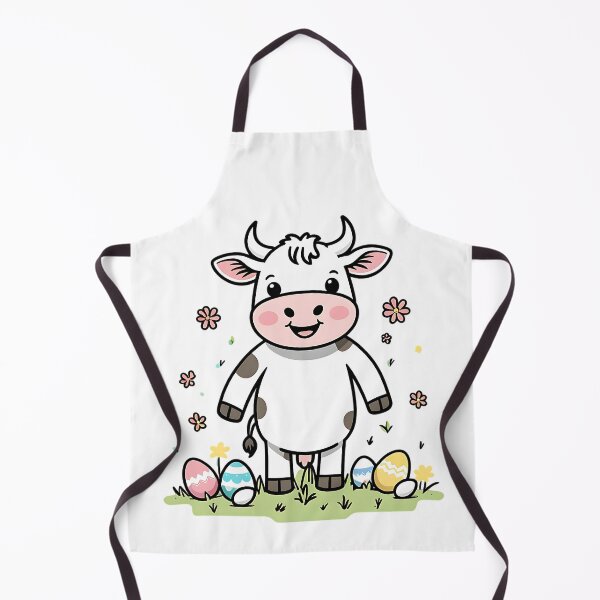 Item preview, Cute Easter Cow With Easter Eggs designed and sold by DomTeesHaven.
