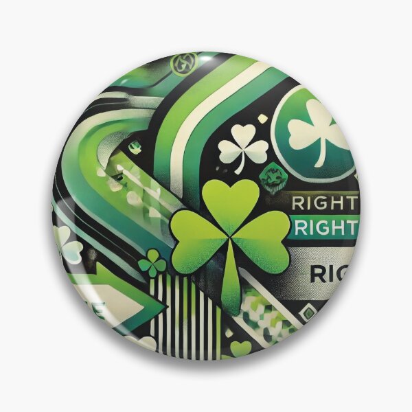 Item preview, Modern Irish Road Sign & Clover Pattern designed and sold by Baharaby.