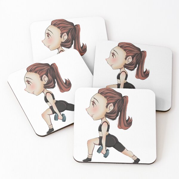 Aperçu de l'œuvre Fille de gym animée Chibi créée et vendue par Vapishop.