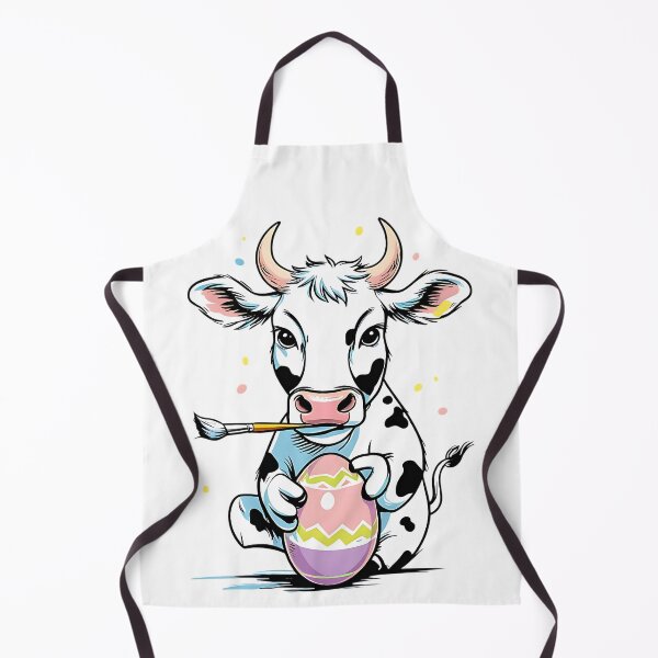 Item preview, Cute Easter Cow Painting Easter Eggs designed and sold by DomTeesHaven.