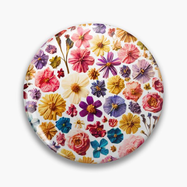 Item preview, Colorful Pressed Flowers – Dense Botanical Floral Aesthetic designed and sold by JohnnyP-Store.