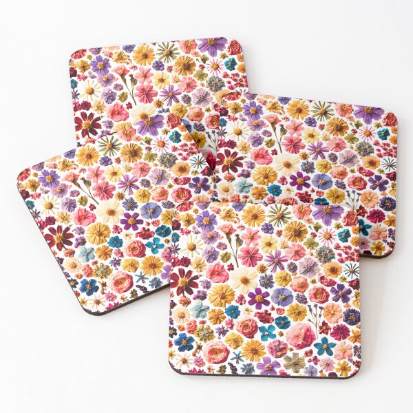 Item preview, Colorful Pressed Flowers – Dense Botanical Floral Aesthetic designed and sold by JohnnyP-Store.