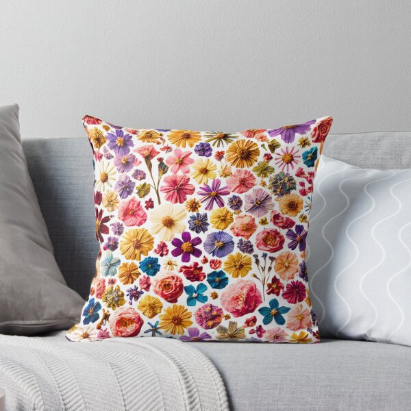 Item preview, Colorful Pressed Flowers – Dense Botanical Floral Aesthetic designed and sold by JohnnyP-Store.