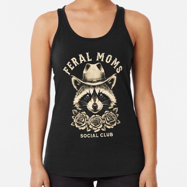 Item preview, Feral Moms Social Club Funny Trendy Mom western Raccoon designed and sold by Munich84.