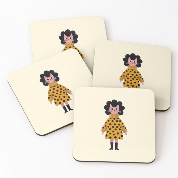 Item preview, Mod Cat in Polka Dots designed and sold by zzz888.