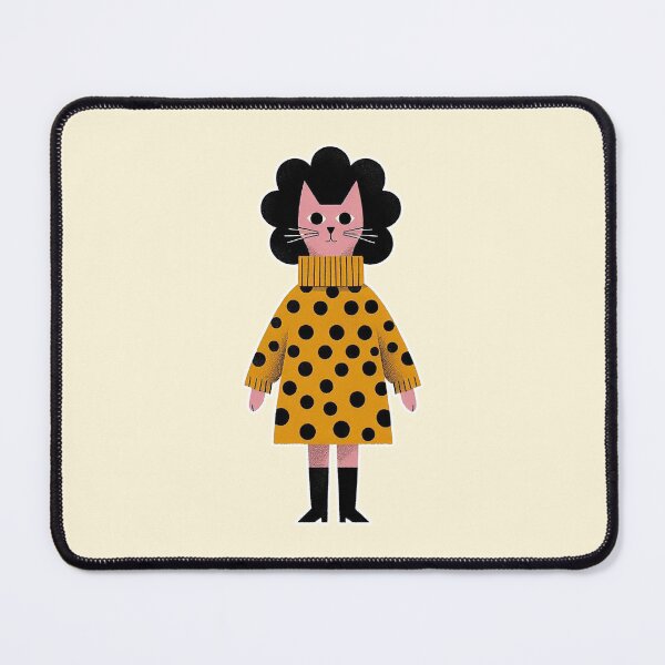 Item preview, Mod Cat in Polka Dots designed and sold by zzz888.