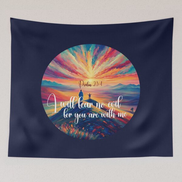 Item preview, I Will Fear No Evil Psalms 23 designed and sold by BlessedHandsDesigns.
