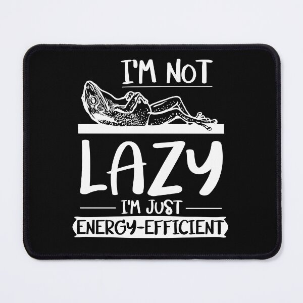 Item preview, I'm not Lazy I'm just Energy-Efficient Frog designed and sold by emilianaka.